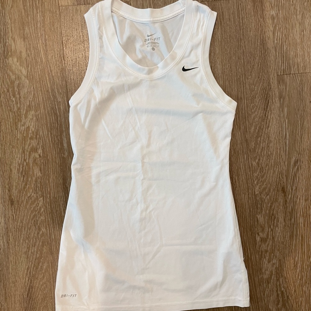 Nike white tank top XS